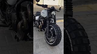 Triumph with Knobby Tires motorcycle triumph custommotorcycle shots [upl. by Favien]