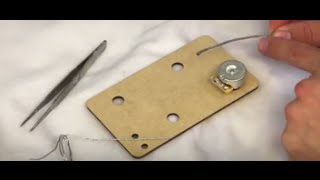 Soldering Metal Braided Humbucker Pickup Wire [upl. by Airual339]