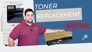 How to replace the toner on your Xerox machine Xerox® VersaLink C7020C7025C7030 [upl. by Drallim119]