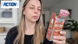 ACTION SELF TAN FACIAL DROPS REVIEW  face tan  tanning drops [upl. by Armyn]