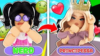 DA NERD DIVENTO UNA BELLISSIMA PRINCIPESSA SU BROOKHAVEN ROBLOX [upl. by Odla]