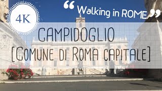 4K ROME Walking Tour Campidoglio 꽃이 가득핀 로마시청 [upl. by Yllas775]