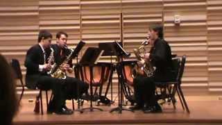 Quartet Opus 109  Alexander Glazunov  Fredonia Saxophone Ensemble [upl. by Kelson]