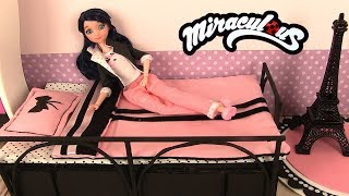 DIY Chambre Lit de Marinette Miraculous Ladybug Bed Chambre de Poupée Partie 2 [upl. by Anirtek]