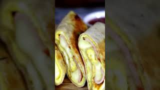 Egg Turkey Cheese Tortilla Wrap Shorts [upl. by Edmead]