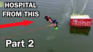 LEARNING TO BACKFLIP A WAKEBOARD Hospitalized  JOOGSQUAD PPJT [upl. by Eustazio685]