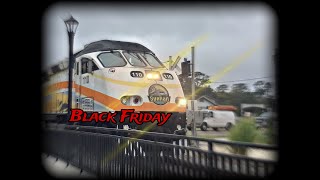 Black Friday Railfanning at Deland FL Ft 196 and fouled horns [upl. by Anelrahc]