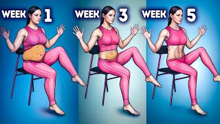 EASY TO DO  CHAIR WORKOUT [upl. by Leirbma672]