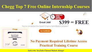 chegg free internship courses with certificate 2023 [upl. by Oralie812]