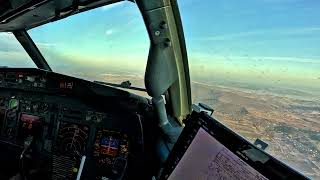 BOEING B737 Stunning Landing  Cockpit View  Life Of An Airline Pilot [upl. by Wesley]