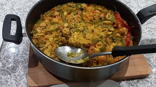 Recette dune paella faites maison [upl. by Laurinda]