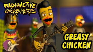 GREASY CHICKEN Radioactive Chicken Heads animated music video [upl. by Ainimreh921]