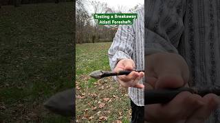 Stone tipped Atlatl Dart flintknapping prehistoric iceage archaeology stoneage primitive dart [upl. by Adaline]