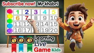 Count Numbers from 1 through 20 in English  Count 1  20 Video  mr khabri Kids Learning [upl. by Eahs453]