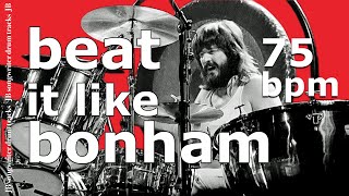 Rock Beat 75 bpm 🥁 Drum Backing Track  in the Style of John Bonham  JB 72 [upl. by Abigale]