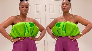 SCRUNCHIE RUFFLE CROP TOP TUTORIAL [upl. by Uttasta]