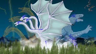 MONSTERS FUSION  King Ghidorah x Shimo  King Shimorah  PANDY ANIMATION [upl. by Nihi]