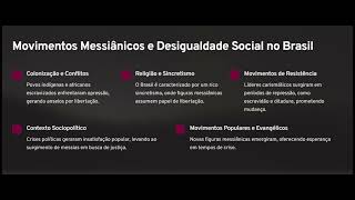 Trabalho sobre movimentos messiânicos no Brasil [upl. by Gertie73]