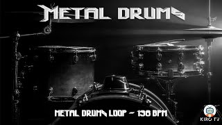 Metal drums loops  136 BPM [upl. by Hannaoj]