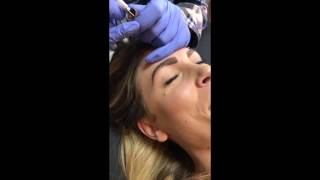 Eyebrow Microblading Live Video Process Start to Finish [upl. by Ahsinauj900]