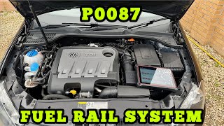 P0087 Fuel Rail System Pressure  Too Low HPFP How To Fix Audi Seat Skoda VW [upl. by Cheyne]