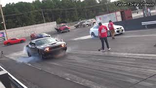 Whipple Chevy SS vs HellCat Challenger Drag Race [upl. by Ahsii206]