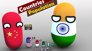 Most populated countries in the world  top 30 countries  Data Capsule [upl. by Anirbac]