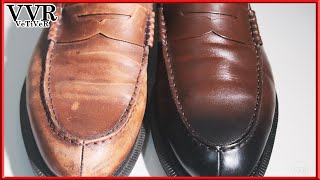 ASMR Clean amp restore quotDrMartensquot quotPentonquot penny Loafer 4k [upl. by Ahtennek417]