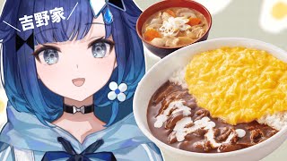 【実食】吉野家に美味しそうなハヤシライスが出てたよ【ぶいすぽっ！  紡木こかげ】 [upl. by Alekehs]