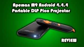 Apeman M9 Android 444 Portable DLP Pico Projector Review [upl. by Ellohcin]