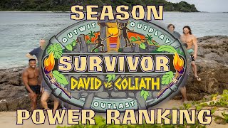 Survivor David vs Goliath Season Power Ranking [upl. by Atsirhc440]