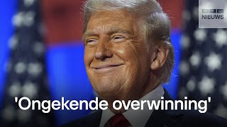 Trump claimt winst tijdens speech [upl. by Pals]