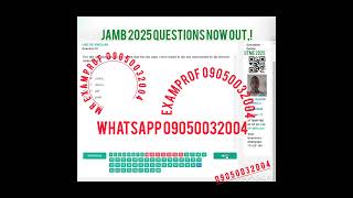 JAMB 2025 RUNS [upl. by Attehcnoc]