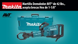 MAKITA Martillo Demoledor AVT® de 42 lbs acepta brocas Hex de 118quot [upl. by Etnauq266]