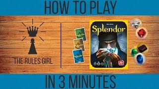 How to Play Splendor in 3 Minutes  The Rules Girl [upl. by Durwin954]