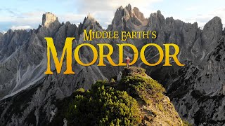 Mordor  Lord of The Rings 4K Relaxation Aerial Film [upl. by Hsiekal]