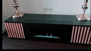 Carmen TV stand Fireplace with real flames [upl. by Macmahon]