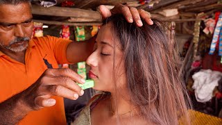 Acupressure Street Barber Relaxing Massage Therapy ASMR  Indian Massage [upl. by Spense]