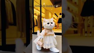 Cat shopping timecat dancing cat norafatehi nehakakka karanaujla shorts trending ytshorts [upl. by Neivad]