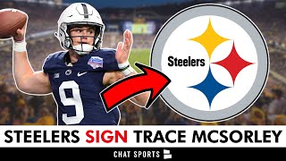 BREAKING 🚨 Steelers Signing QB Trace McSorley After Kenny Pickett Injury Update  Steelers News [upl. by Urbannai]