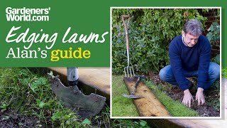 LAWN EDGING guide  Alan shows how to edge lawns like a pro [upl. by Oag]