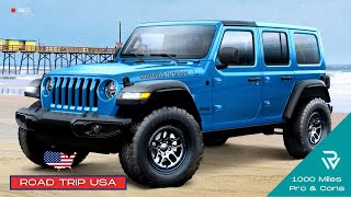 2022 Jeep Wrangler HighTide Unlimited In Hydro Blue 1000Mile Experience  Pros amp Cons [upl. by Marysa970]