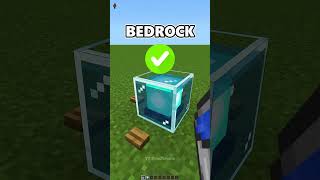 😱 Minecraft bedrock vs java [upl. by Eintruok]