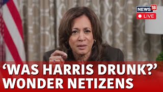 LIVE Kamala Harris Called A Functioning Alcoholic Broken As She Drops New Video  N18G [upl. by Ahsirtal]