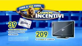 Euronics Campioni degli incentivi  TV Sharp LC32DH510E  Tessera Mediaset Premium [upl. by Dorrej472]