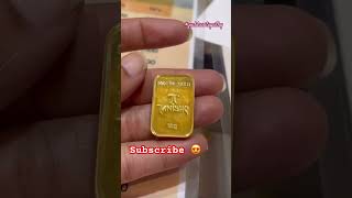 Tanishq 24karat gold brick  coin  50grams cuttack tanishq sonakitnasonahai 😍 [upl. by Ainola]