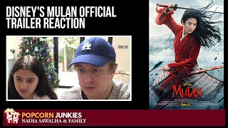 Disneys MULAN Official Trailer The Popcorn Junkies FAMILY REACTION [upl. by Penthea]