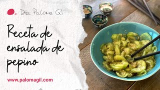 Receta de Ensalada de Pepino o Sunomono [upl. by Ahsinod326]