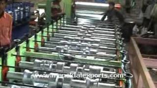 Manek  Roll Forming Machine to make IBR Corrugated Sheets for Roofing [upl. by Thomas]