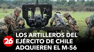 Los artilleros del Ejército de Chile incrementan sus capacidades de combate con el obús M56 [upl. by Tina]